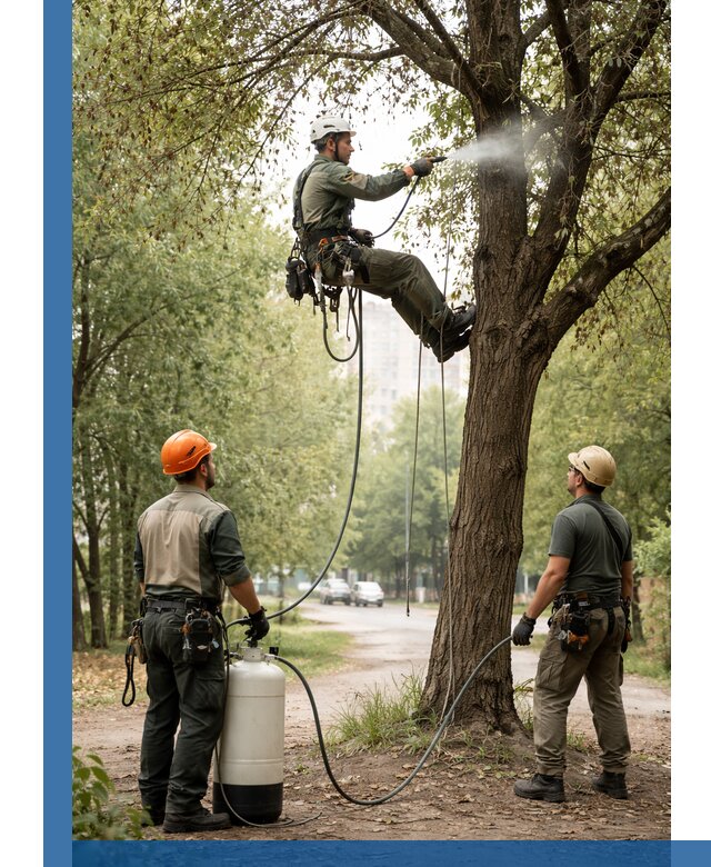 Обработка деревьев от вредителей в Боровичах профессиональная защита