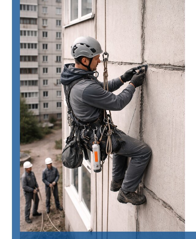 Обследование межпанельных швов и герметизация в Боровичах