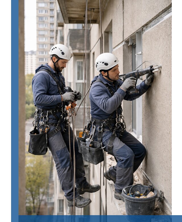 Промышленные альпинисты высотные работы и монтаж в Боровичах